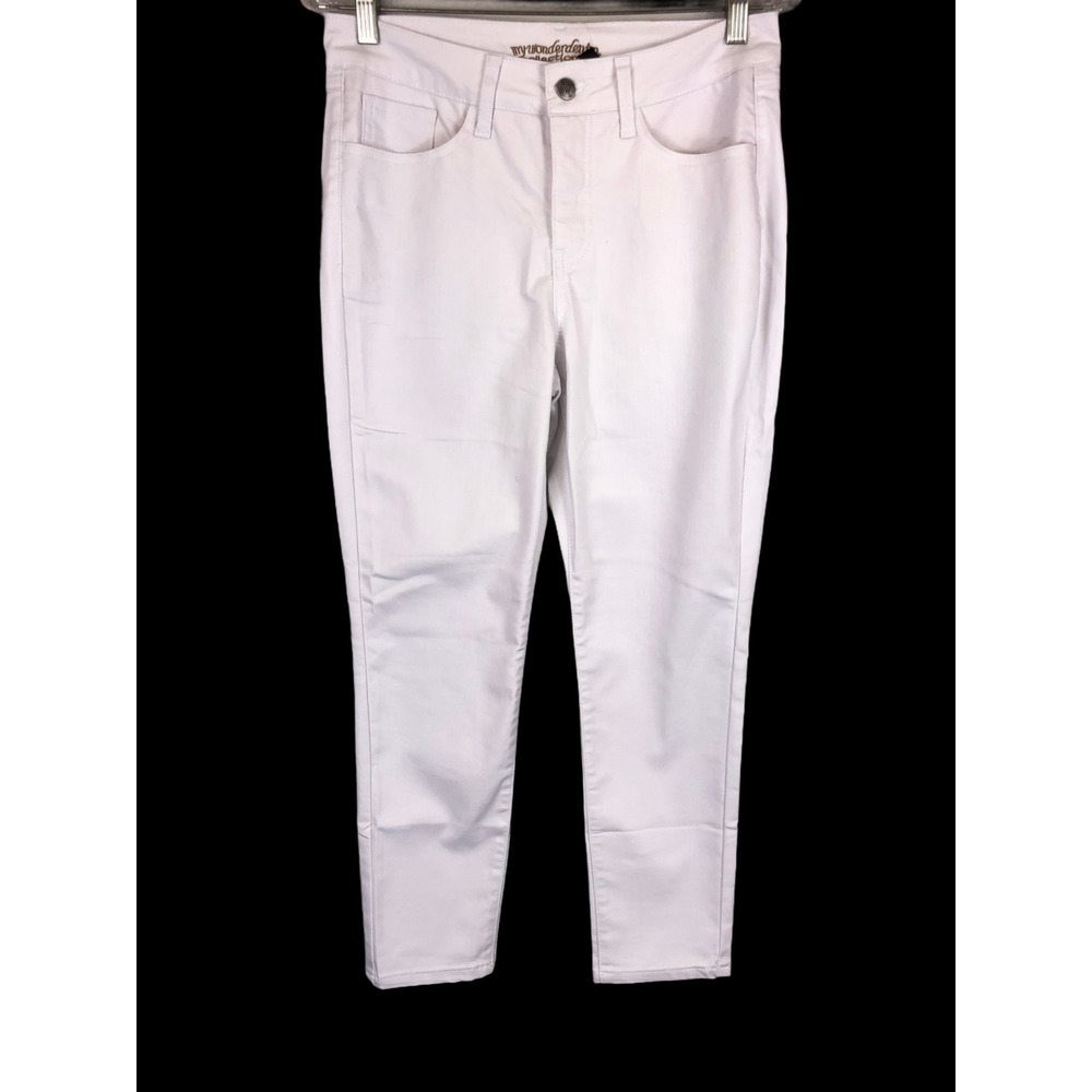 Women with Control Petite My Wonder Denim White Stain Resistant Jeans 22WP Size
